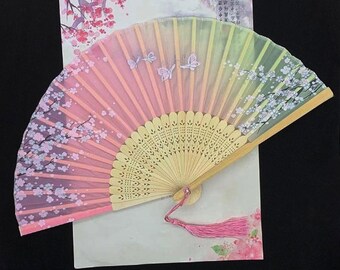 my melody pink fold fan ourdoor travel fans hand fan unisex collect hot new 