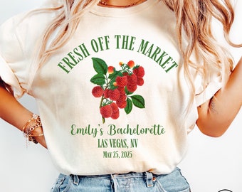 Custom Fresh Off The Market Personalized Bachelorette Party Shirts Comfort Colors® Matching Bach Shirts Personalized Bach Beach Bridal Party