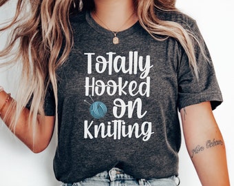 Funny Knitting Lover Gift, Grandma Knitting Tee Or Sweatshirt, Mom Crafting Shirt, Christmas Gift Idea For Mom, Grandma, Knitting T-Shirt