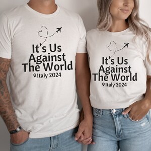 Honeymoon Couples Matching Shirt, Custom Husband and Wife Shirts, Couples Outfit, Cute Personalized Destination Honeymoon Couples Trip Tees