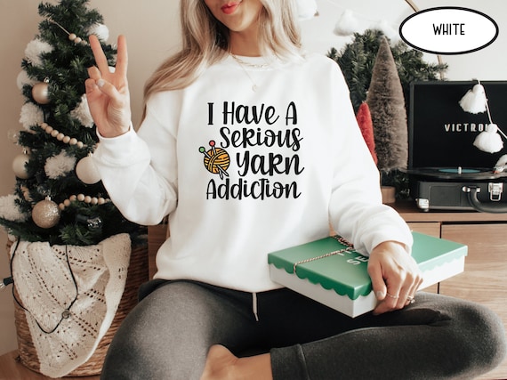 Funny Knitting Lover Gift, Grandma Knitting Tee Or Sweatshirt, Mom Crafting Shirt, Christmas Gift Idea For Mom, Grandma, Knitting T-Shirt