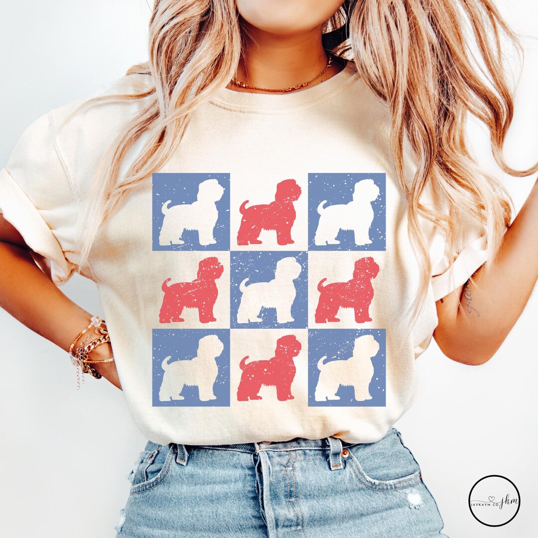 Shih Tzu Comfort Colors Dog Mom 4th of July Shirt, Shih Tzu Dog