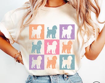 Goldendoodle Dog Mom Comfort Colors Spring Shirt, Bernedoodle Owner TShirt, Doodle Lover Birthday Gift, Minimalist Labradoodle Dog Mama Tee