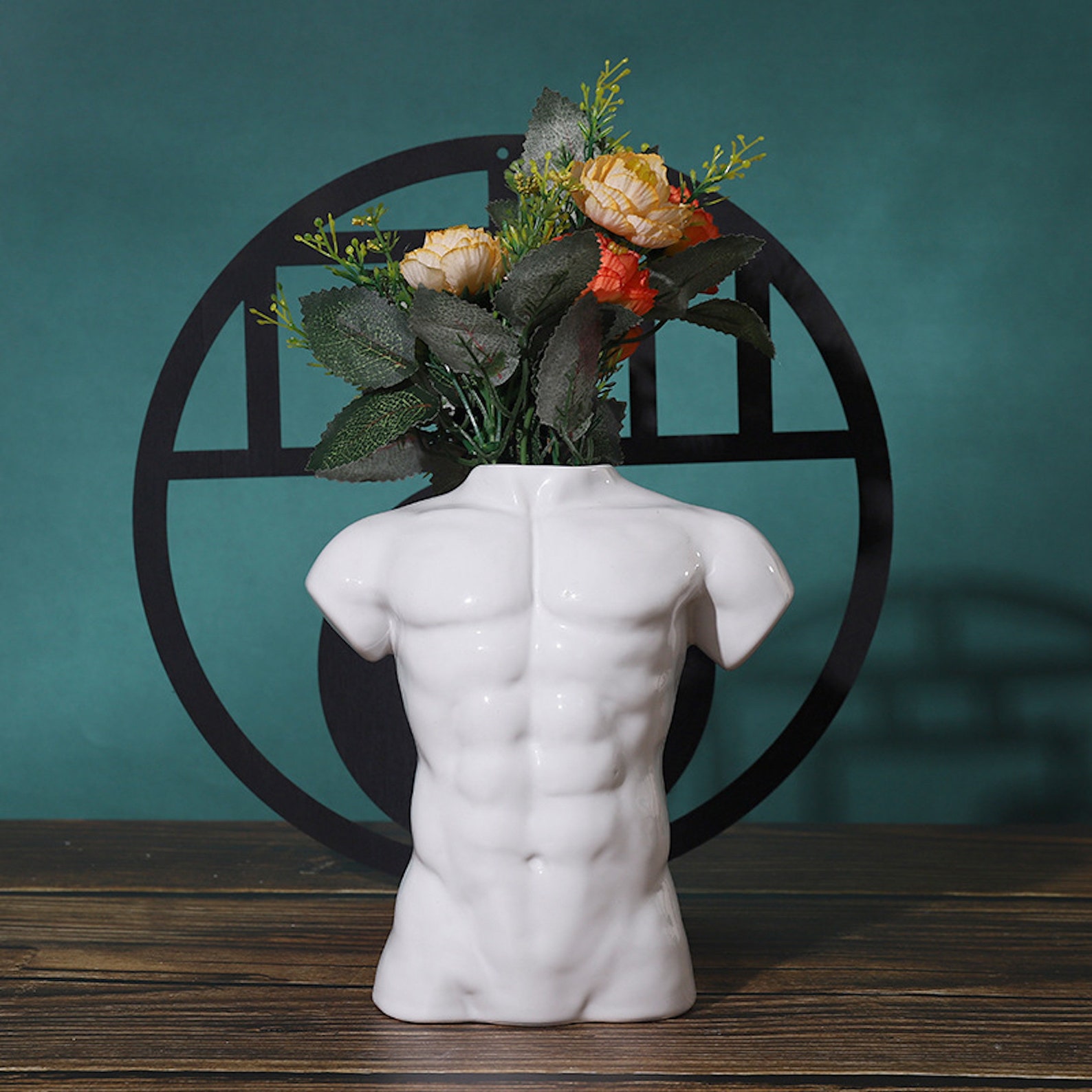 Ceramic Body Vase/Male Body Vase/Body Art Bust Statue Etsy