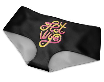 Braguitas hipster cómodas y cursis con estampado de esposa sexy