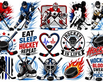 Hockey SVG-bundel | Speler, moeder, levensgedichten (directe download)