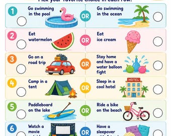Zomer: wil je liever gamen | Strandactiviteitenblad (digitale download)