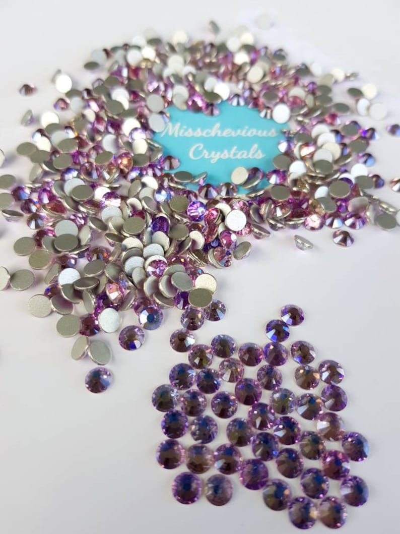 Violet Glass Flatback Rhinestones - Etsy Australia