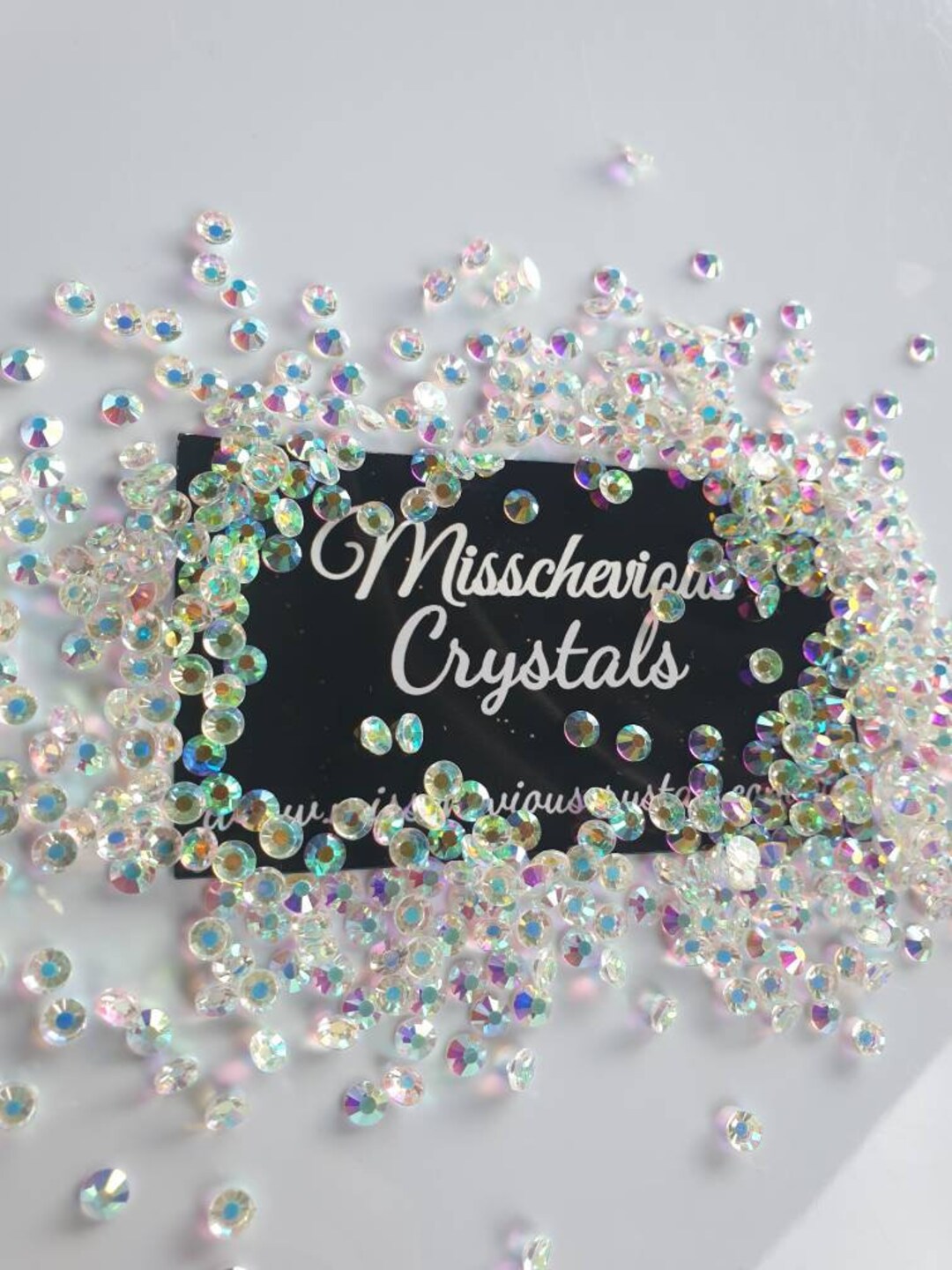 Transparent AB stones 12 cut clear