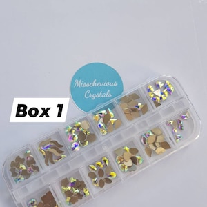 120pc Brilliant nail art shaped stones