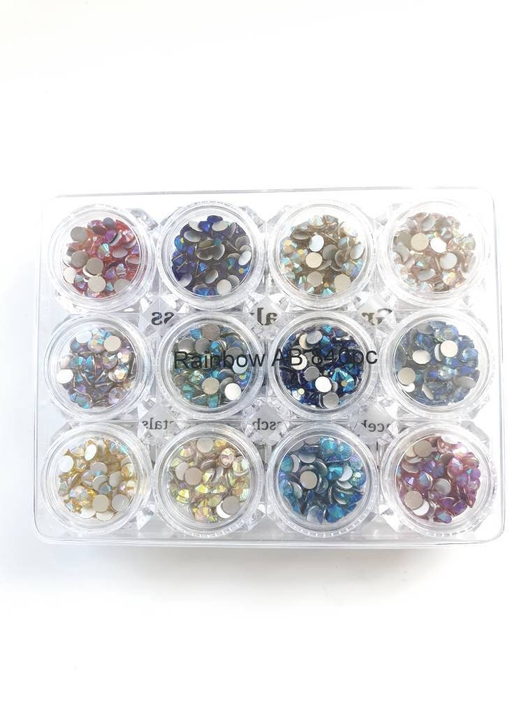 480Pcs Wholesale Round Flatback Glass Crystal Rhinestones For Clothes Dress  Stones For Jewelry Decoration Craft Beads For Sewing