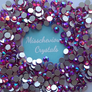 Light Siam AB flatback glass rhinestones, bling, wholesale, sparkle, craft, costume embellishment , burlesque, dancing, glamour