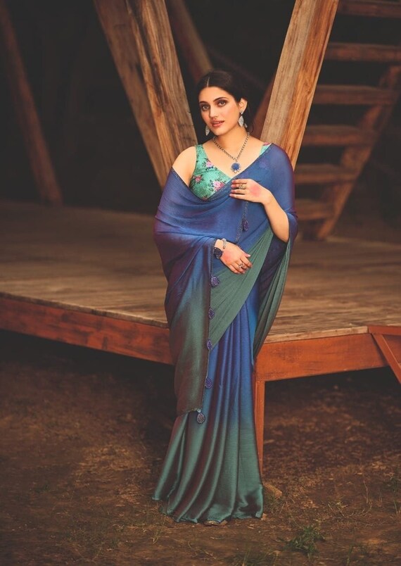 chiffon saree party wear