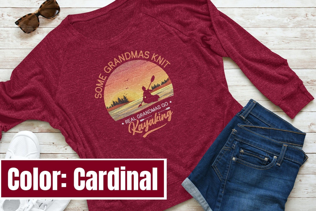 Kayak Tshirt for Grandmas Kayak Shirt for Women Longsleeve Etsy