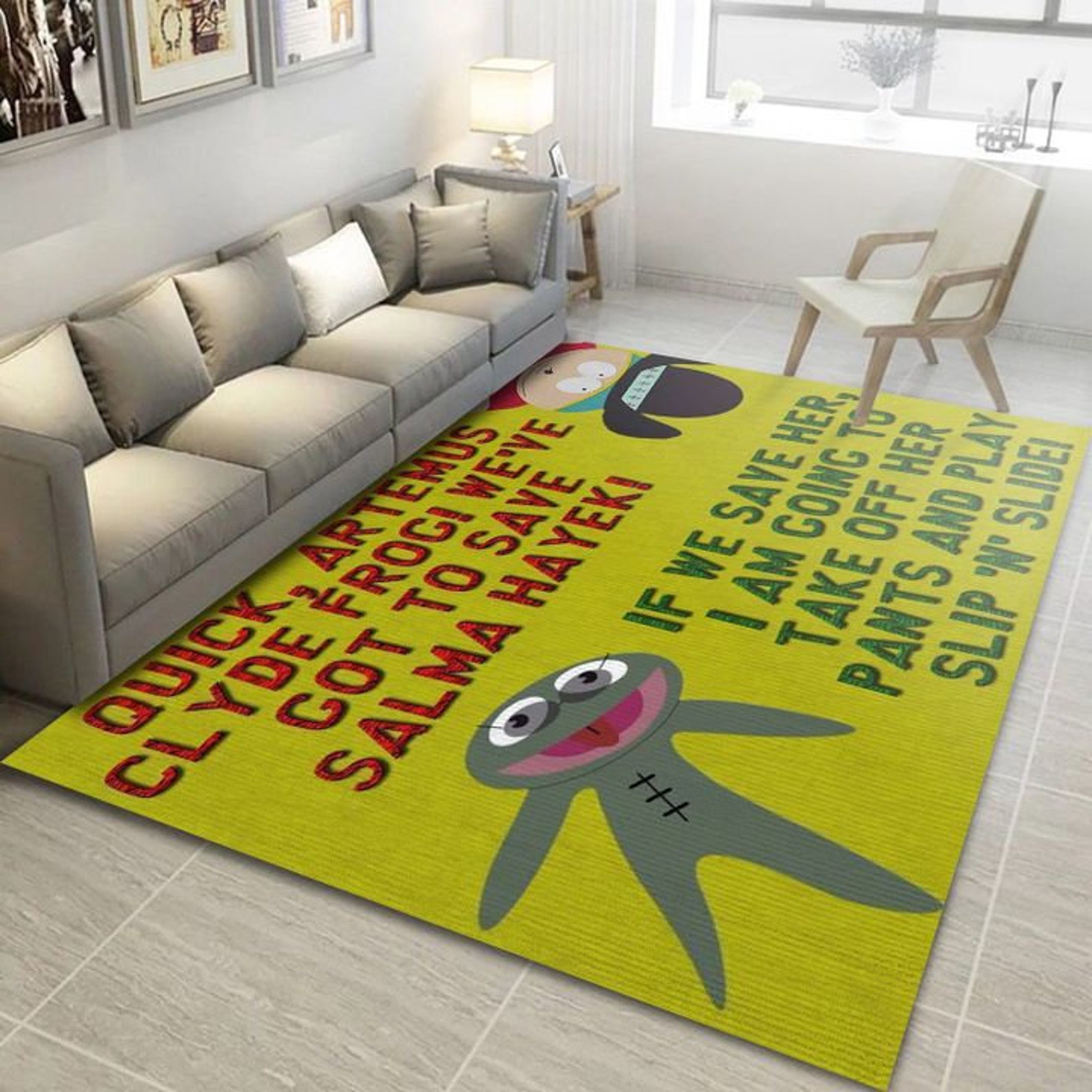 Funny south park v2 movie rug cartoon area rug bedroom rug Etsy