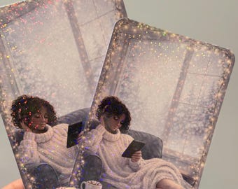 Winter Cozy Kindle Insert | Personalized Kindle Insert | Cozy Reading Aesthetic | Choose Your Girl | Bookish Kindle Decor