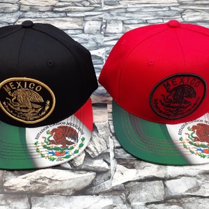 Escudo Mexicano Mexican Eagle Hat | Mexican Emblem | Aguila Mexicana Adjustable Snapback Cap