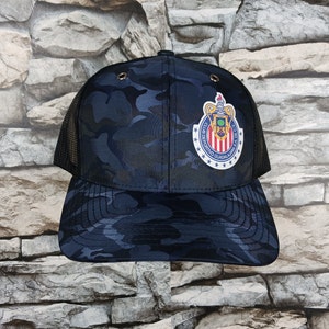 Club Deportivo Guadalajara | Chivas Rayadas Del Guadalajara Adjustable Snapback Hat Meshback Cap | Logo Hecho %100 De Vinil