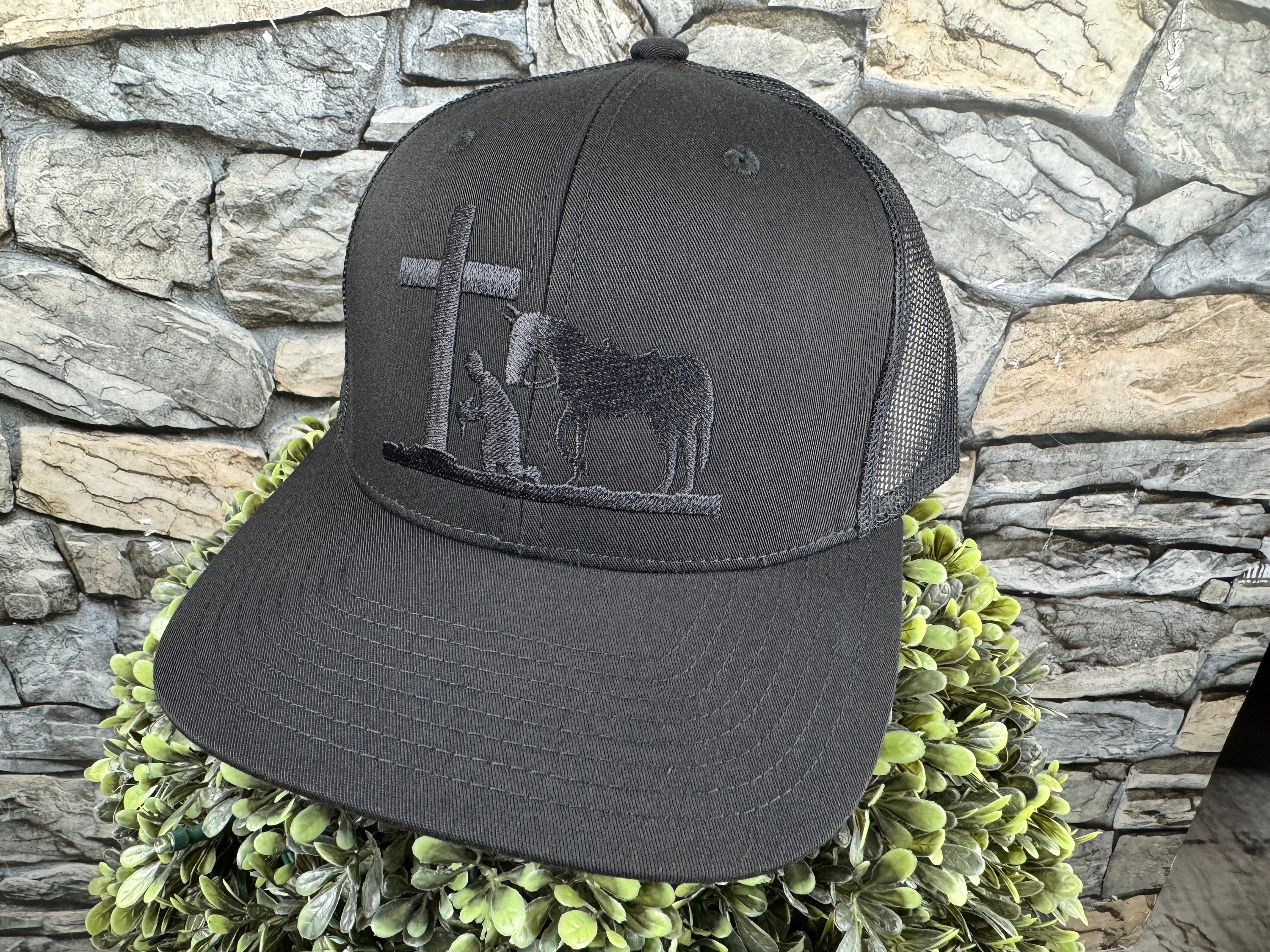 Friday Feelin Black PRAY FOR COWBOYS Patch Trucker Hat il_fullxfull.5757060353_jfpv.jpg main image 2