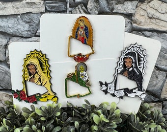 San Judas Pin | Virgen Guadalupe Hat Pin | Pin Para Gorras