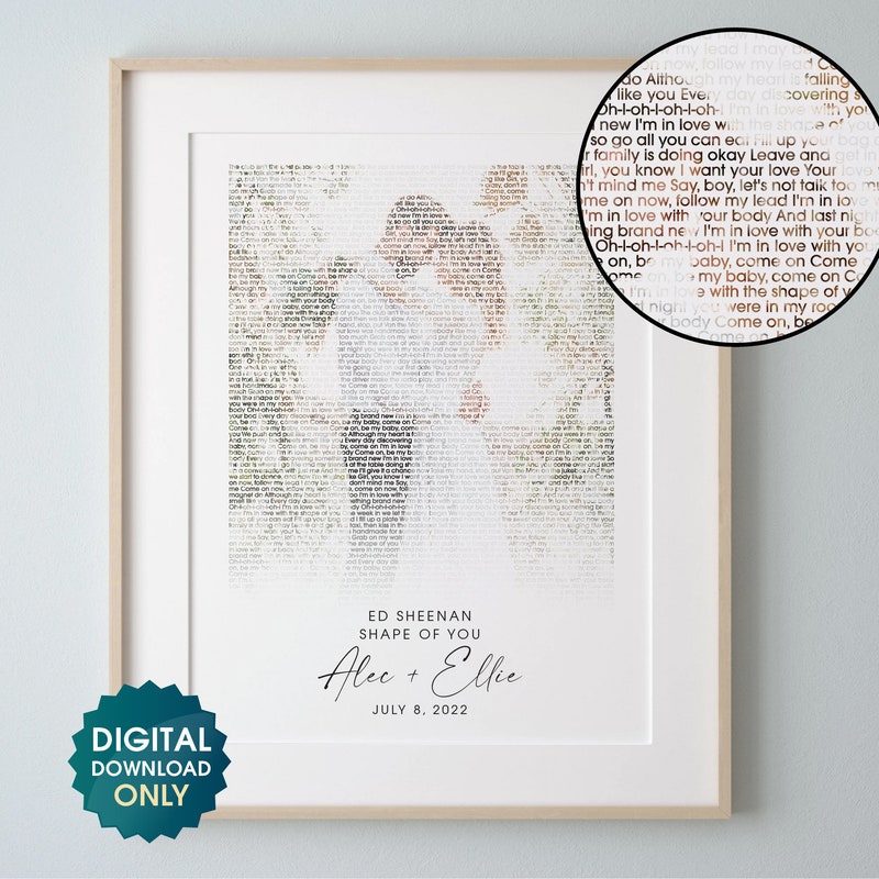 First Dance Lyrics - Etsy