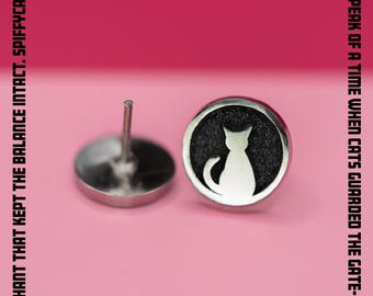 Titanium Flat Back Stud Earring, Wave Push Back Earring, Ocean Threadless Implant Grade Titanium, Comfortable Earring, Sold Individually