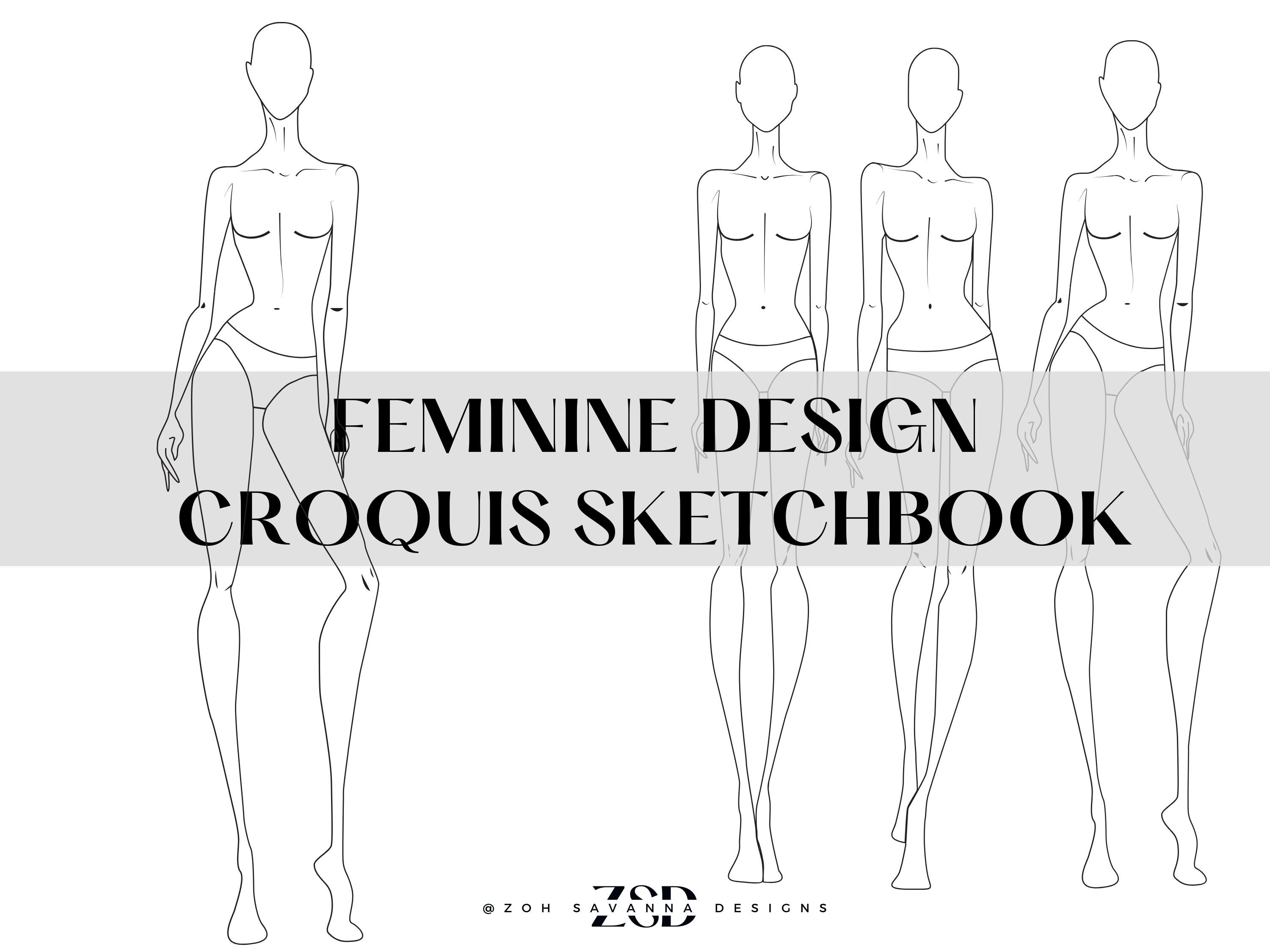 Fashion croquis sketchbook hotsell