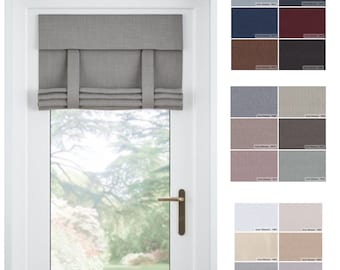 French Door Curtains Textured DimOut French Window Shades white Off French Door Shades beige Navy Blue gray No Drill Ready To Install Shade