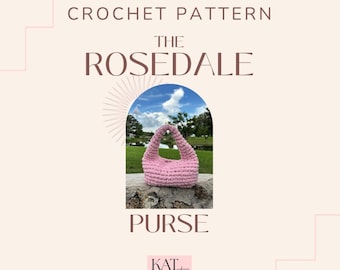 Digital Pattern - Crochet Purse by Kat Creates, Beginner Friendly Pattern with Photos