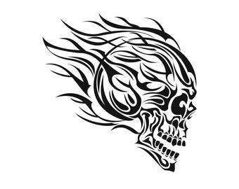 Download Decal Design Skull Etsy