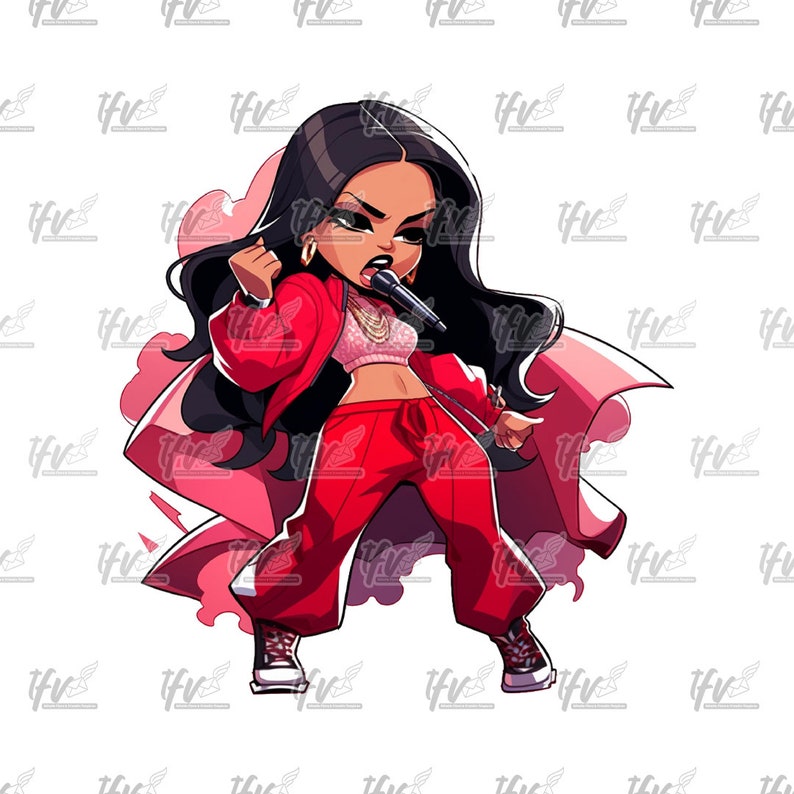 Female Rapper Png, Hip Hop Png, African American, Rap Artist, Png ...