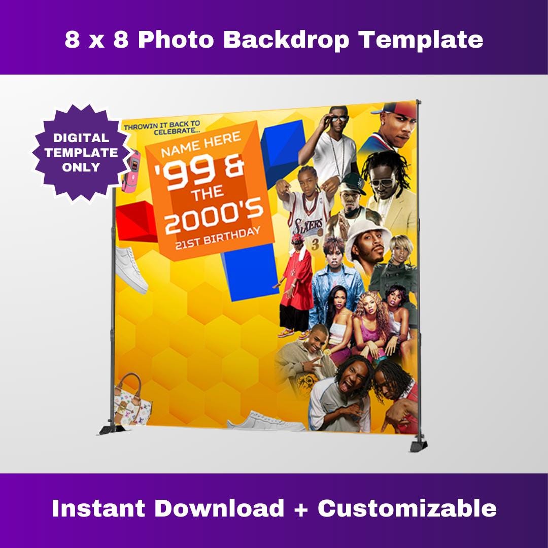 Banner Tema Anni 2000 Per Feste - 185x100cm, Con Skateboard, Musica E Microfono - Foto 8