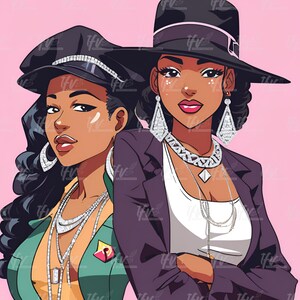 Mujer bonita, hermosa mujer negra, afroamericana, personajes de cómic, ilustración de dibujos animados, ilustración, anime negro, mafia, don diva