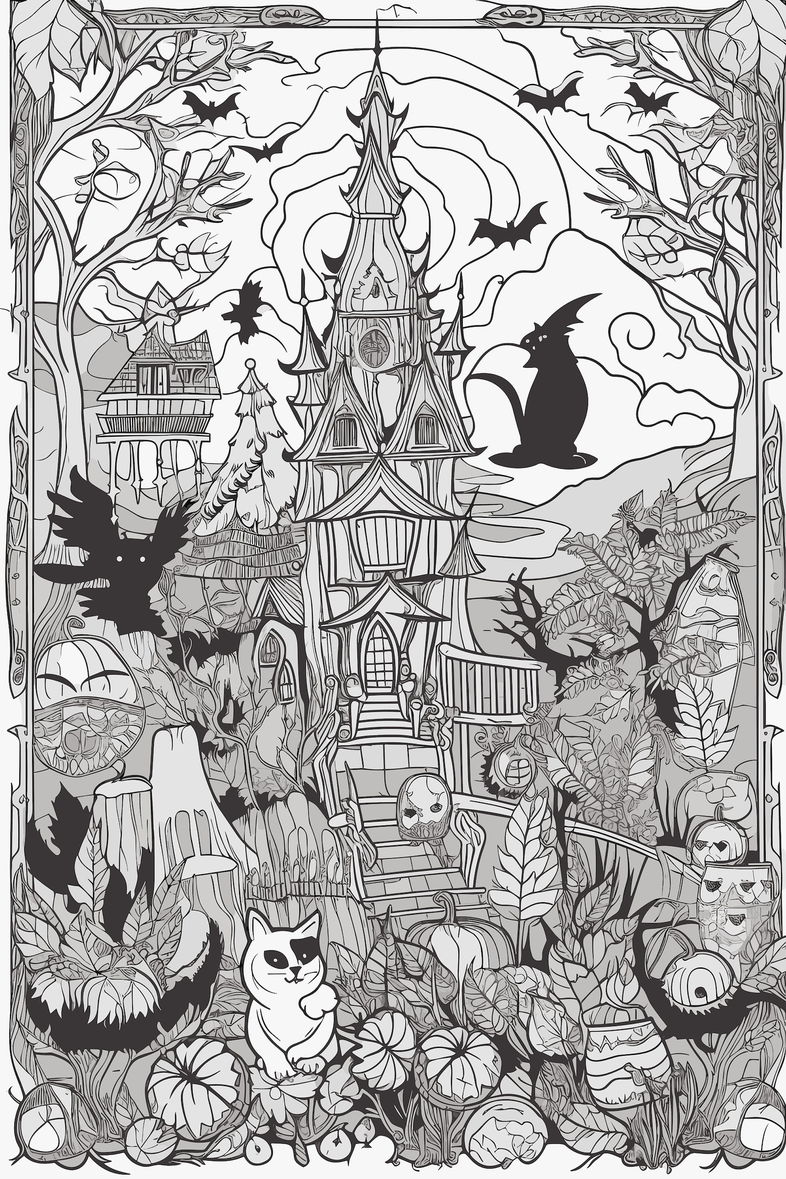 Monster Mash Coloring Sheet, Halloween Coloring Sheet, Coloring Page ...