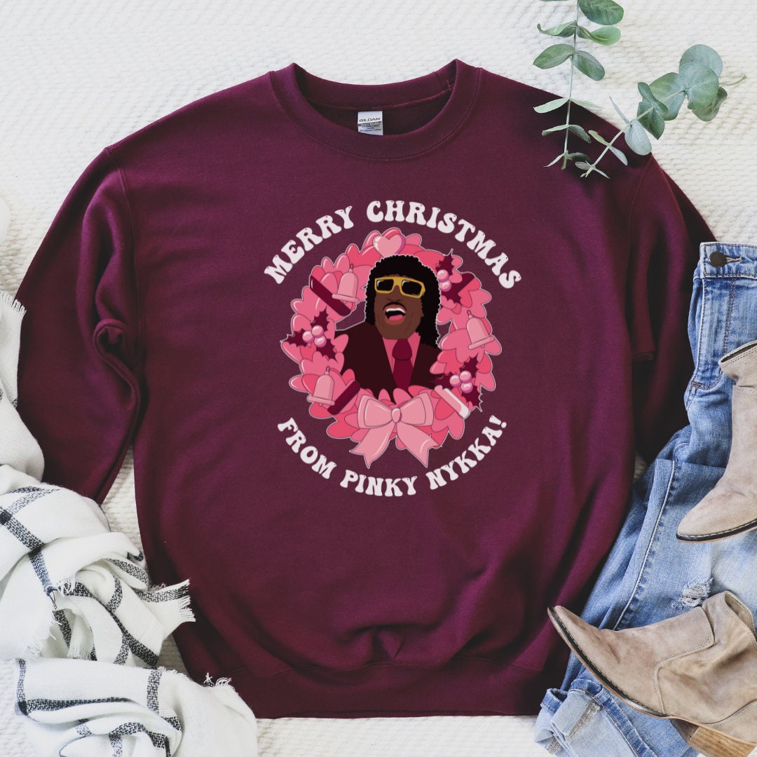 Merry Christmas From Pinky's Friday Crewneck Christmas Sweatshirt - Etsy