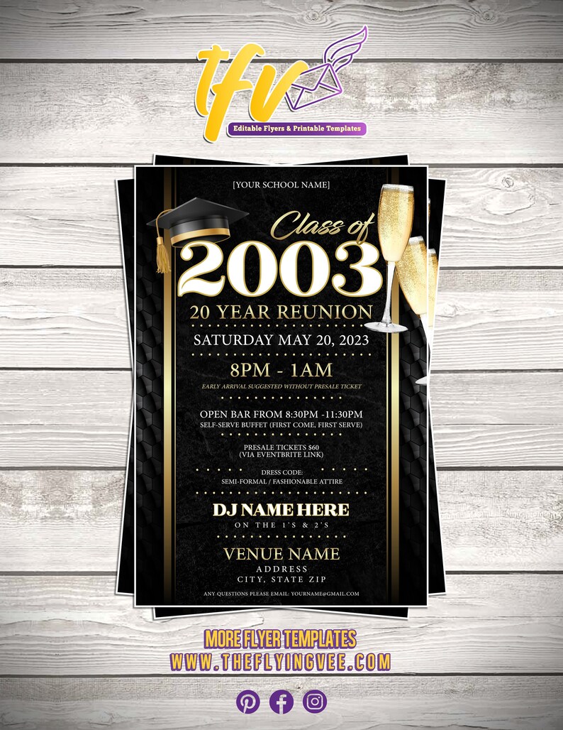 Class Reunion Flyer Template Class of High School Reunion Invitation Class Reunion Flyer Template Class of High School Reunion Invitation