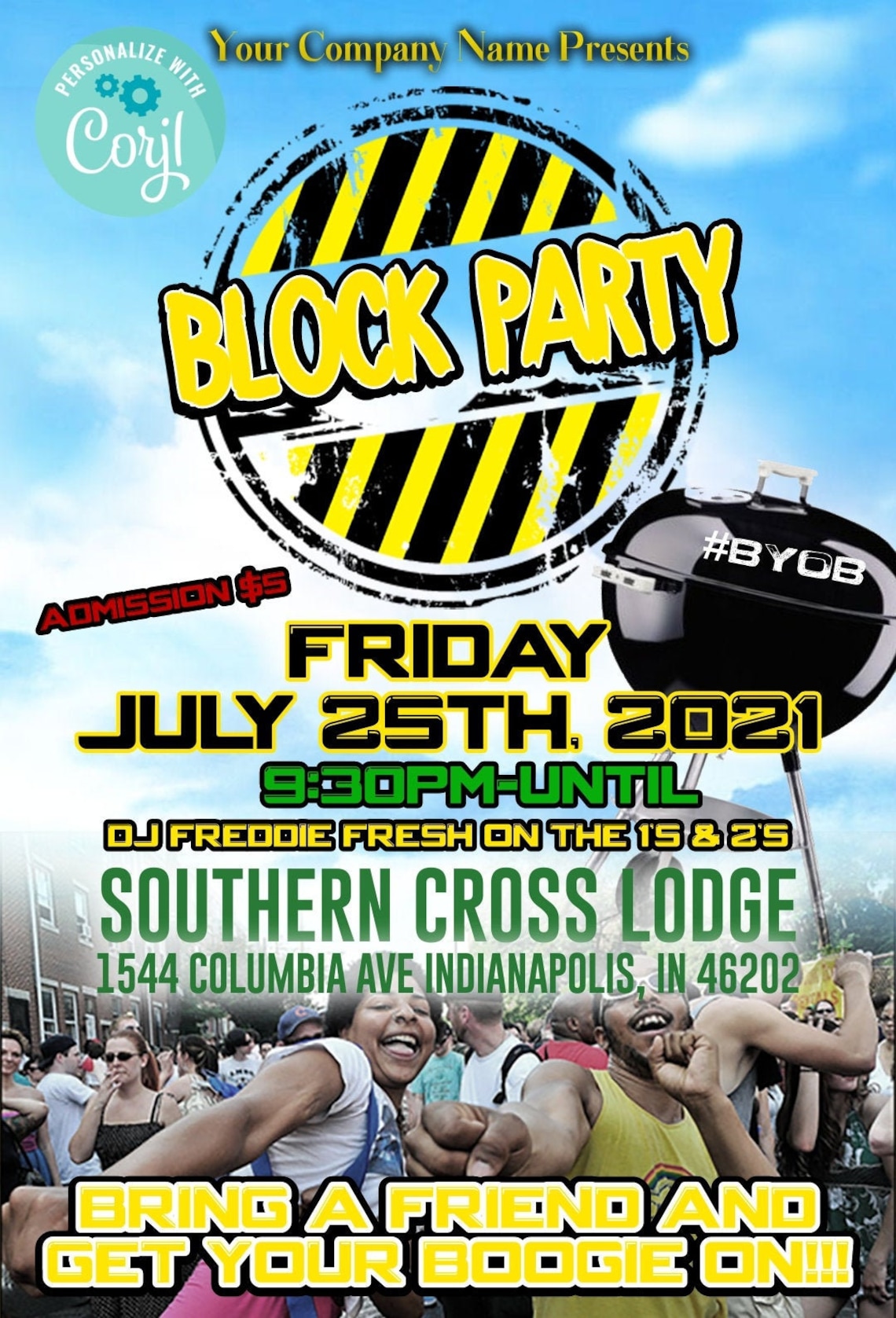 Block Party Flyer Template