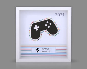 GAMER GAMING ESports ESports Trophée Award Prix d’honneur Trophées Anniversaire Cadeaux Gaming Top Prix avec gravure personnalisée + Logo