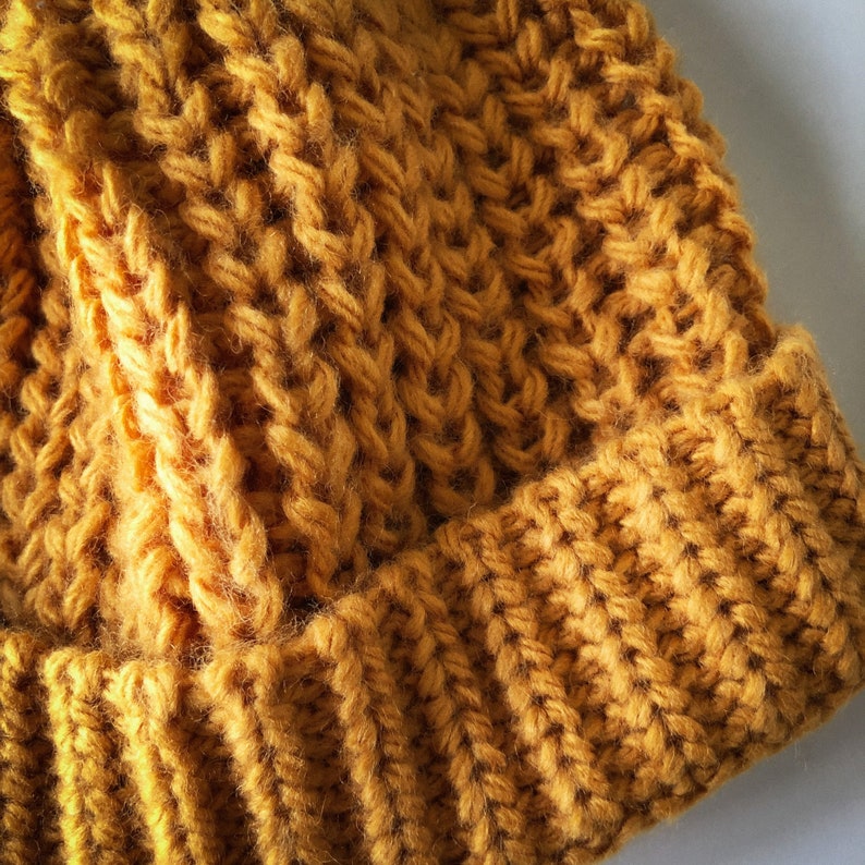 Boys Girls Kids Mustard Yellow Wool Knit Beanie Knitted Hat sizes 1 7 image 3