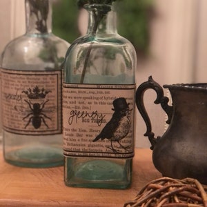 Instant Download - Vintage Labels- Digital Download - Printable Digital Labels- Craft labels- Bottle Labels- Apothecary Labels
