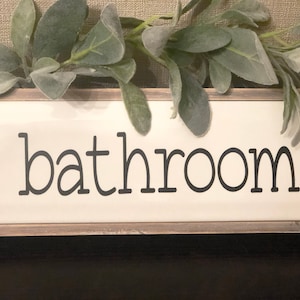 Bathroom Vinyl Decal,  Bathroom Door Decal, Vinyl Bathroom Door Sticker | Bathroom vinyl Sticker | Door Decal