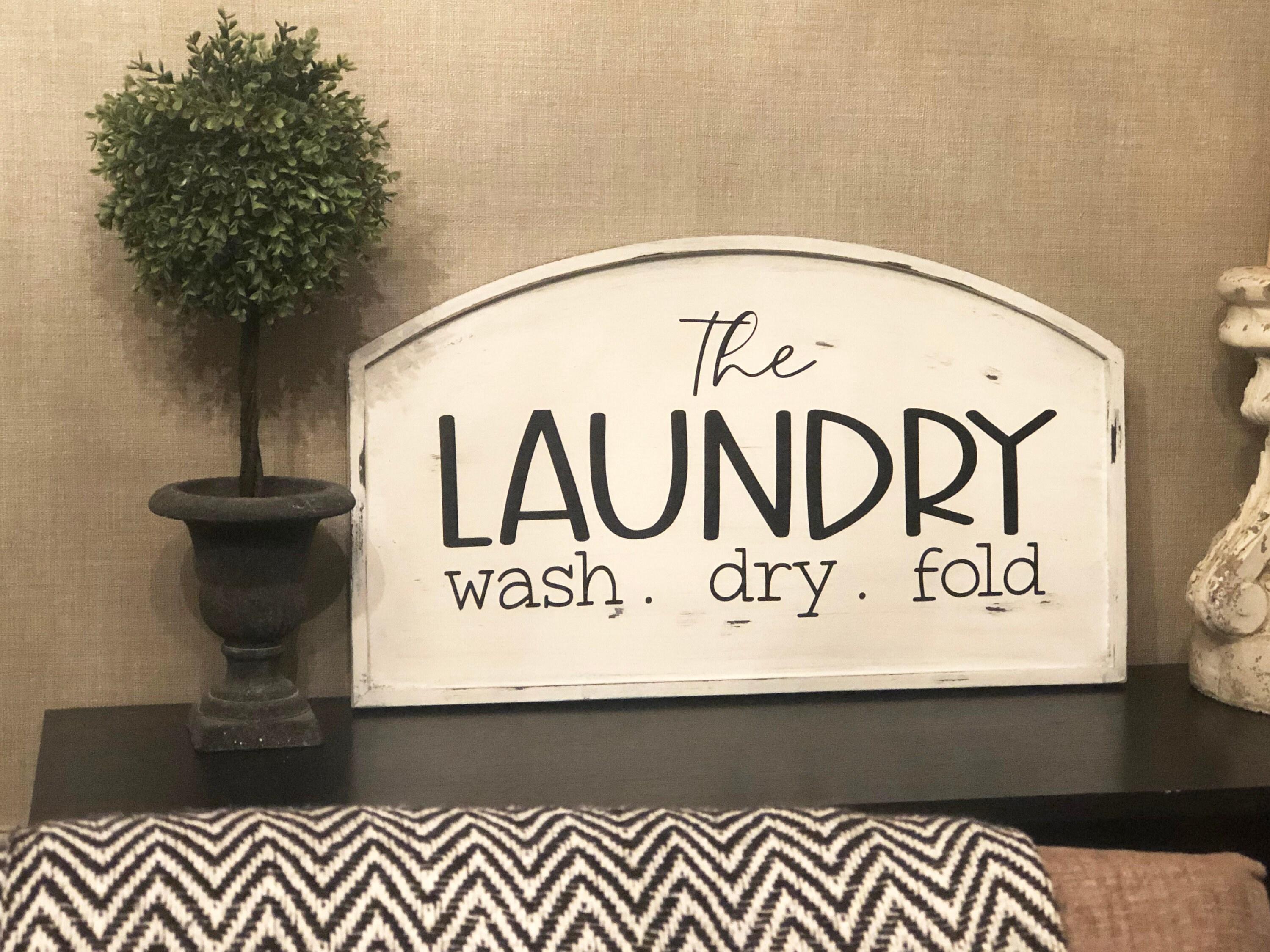 Wäsche Zeichen Aufkleber Wäsche Dekor Bauernhaus Zeichen | Etsy