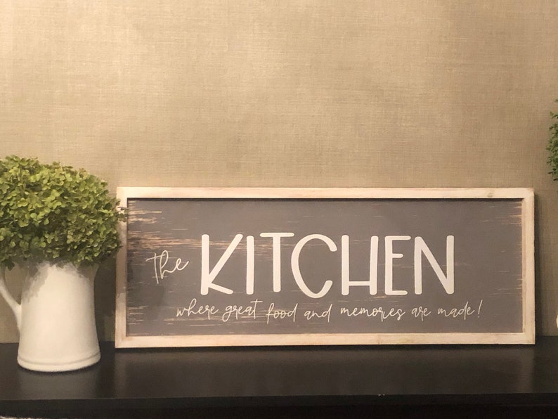 Kitchen Quote Wall Art, Kitchen Vinyl Sticker, Meals & Memories Are ...