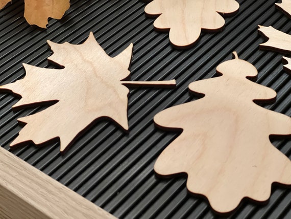 Leaf - Laser Cut Out Unfinished Wood Craft Shape LEF11 Leaf - Laser Cut Out Unfinished Wood Craft Shape LEF11