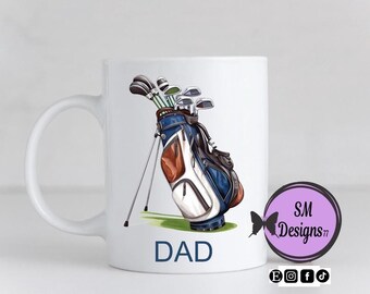 Personalised Golf Mug | Fathers Day | Birthday Gift | Thank You Gift | Golf Lover Gift