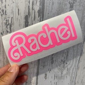 Personalised Water Bottle Name Stickers | Personalised Sticker | Water Bottle Sticker | Drinks Bottle Sticker | Pink Name Sticker | Stanley
