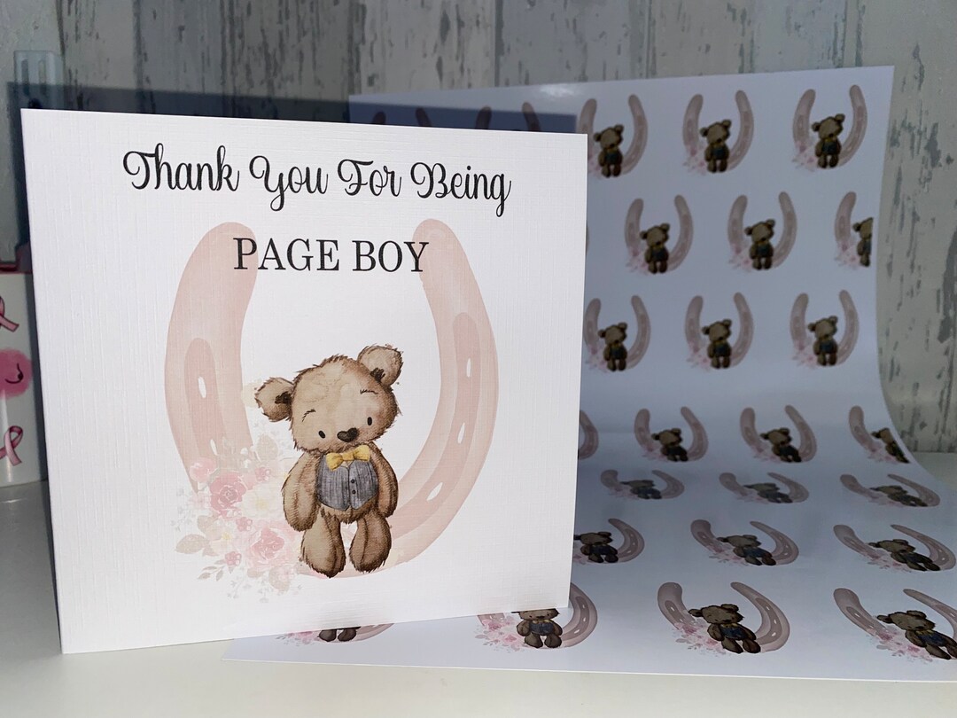 Thank You Page Boy Make A Wish Heart Charm Wedding Pin