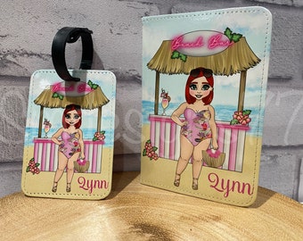 Personalised Luggage Tag | Suitcase Tag | Custom Luggage Tag | Curvy Girl | Plus Size Girl | Holiday Tag | Passport Cover Holiday Accessory