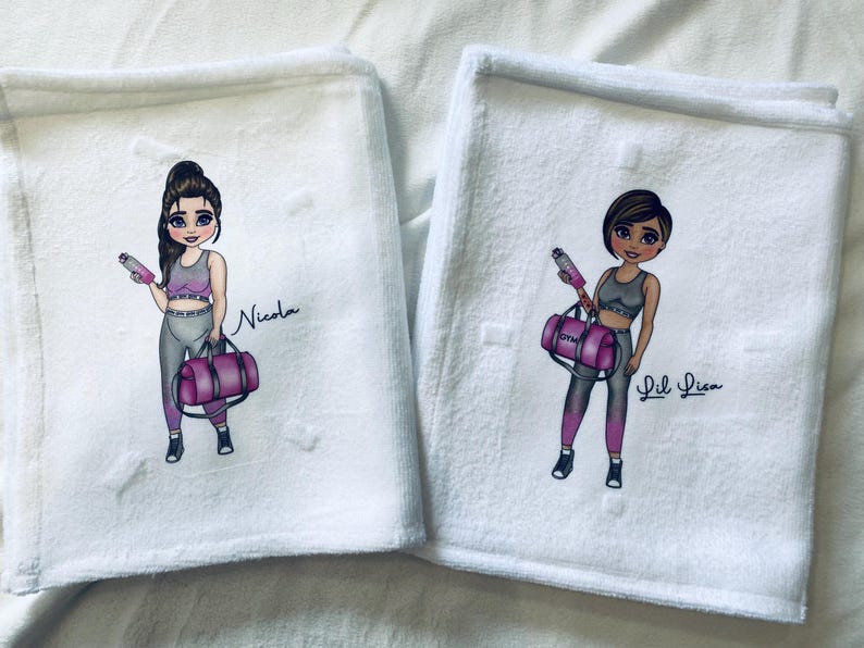 Personalised Gym Towels | Gym Towel | Fitness Towel | Exercise Towel | Personalised Gift | Gym Girl Gift | Gym Girl | Fitness Gift zdjęcie 10