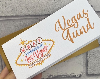 Vegas Birthday Money Wallet | Birthday Gift for him or her | Las Vegas Birthday Gift  | Gift Card | Money Wallet | Personalised gift card